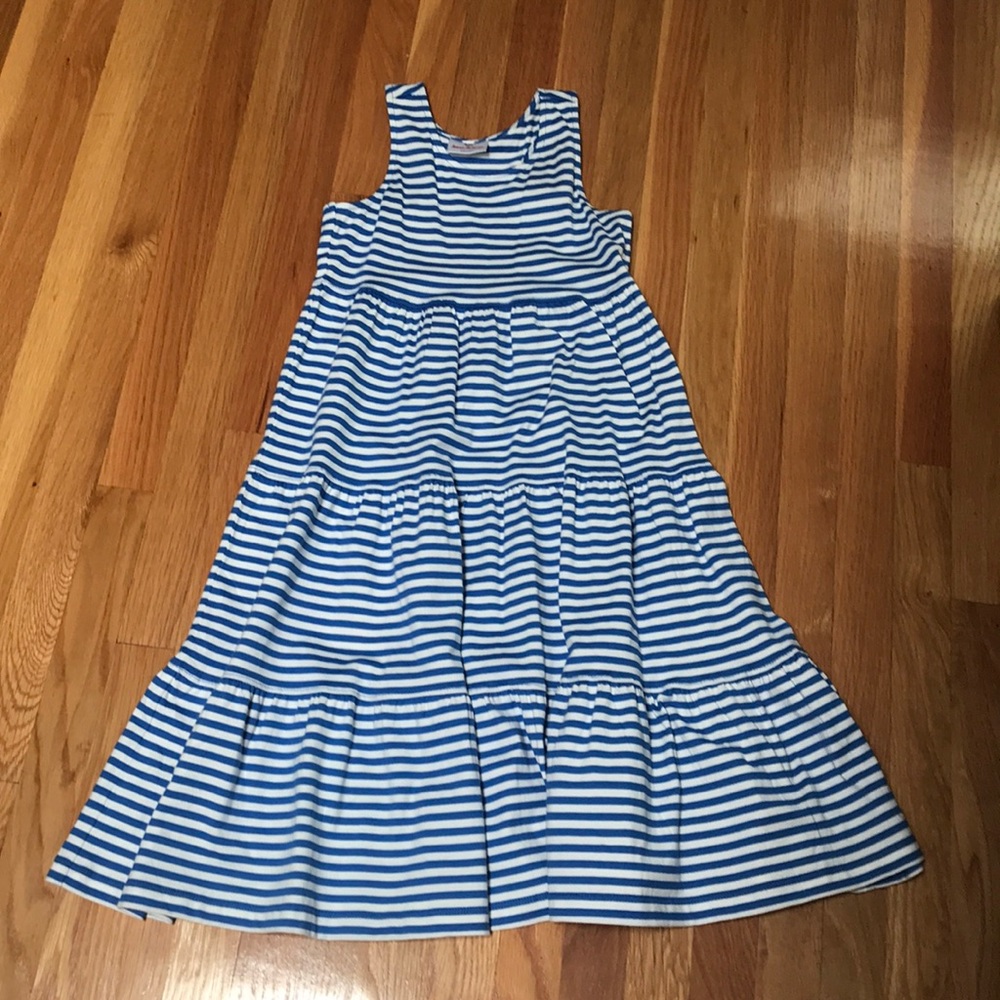 Blue and white striped Hanna Andersson dress